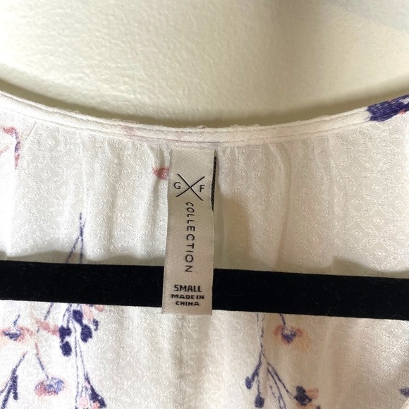 GENTLE Fawn Front Tie Lydia Floral Blouse - Picture 6 of 9